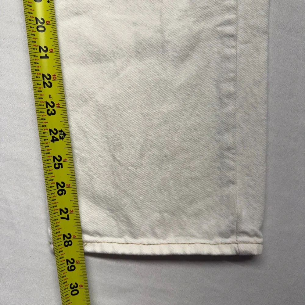 BDG Cowboy Jeans 27 White Ecru High Rise Straight Leg Western Core Retro Iconic